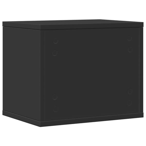 vidaXL Skrivbordshyllor svart 36x26x29,5 cm konstruerat trä