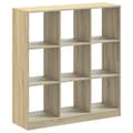 Miniatyrbilde 3 av 11: vidaXL Bokhylle sonoma eik 102x32x108 cm konstruert tre