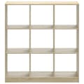 Miniatyrbilde 5 av 11: vidaXL Bokhylle sonoma eik 102x32x108 cm konstruert tre