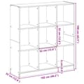 Miniatyrbilde 10 av 11: vidaXL Bokhylle sonoma eik 102x32x108 cm konstruert tre