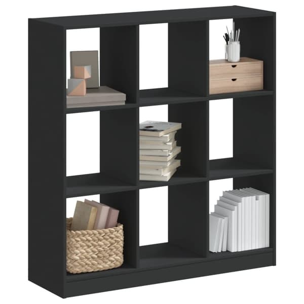 vidaXL bogreol 102x32x108 cm konstrueret træ sort
