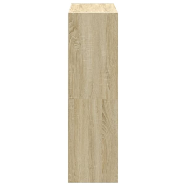 vidaXL Kirjahylly Sonoma-tammi 102x32x108 cm tekninen puu