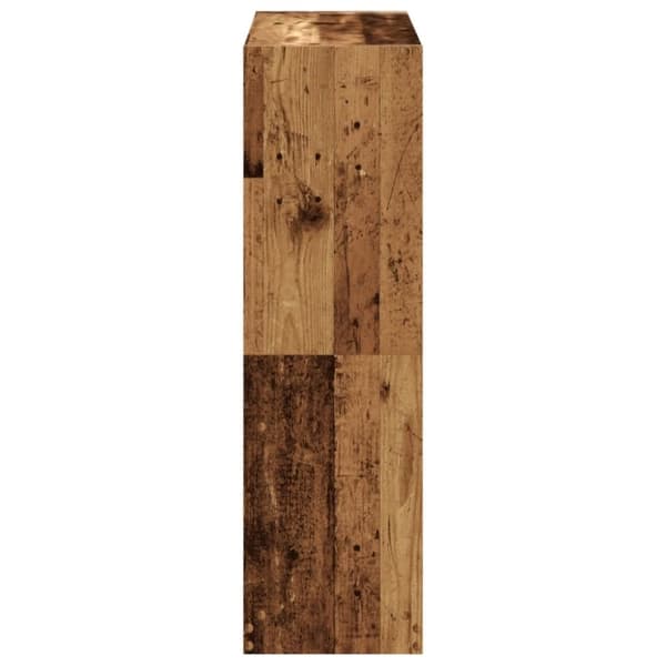 vidaXL Kirjahylly vanha puu 102x32x108 cm tekninen puu
