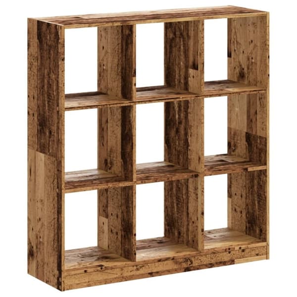 vidaXL Kirjahylly vanha puu 102x32x108 cm tekninen puu