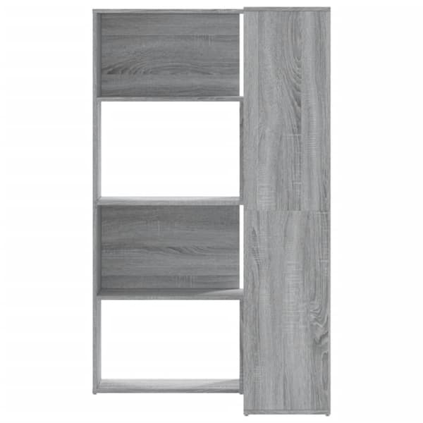 vidaXL bogreol til hjørne 85x85x140 cm 4 hylder konstrueret træ
