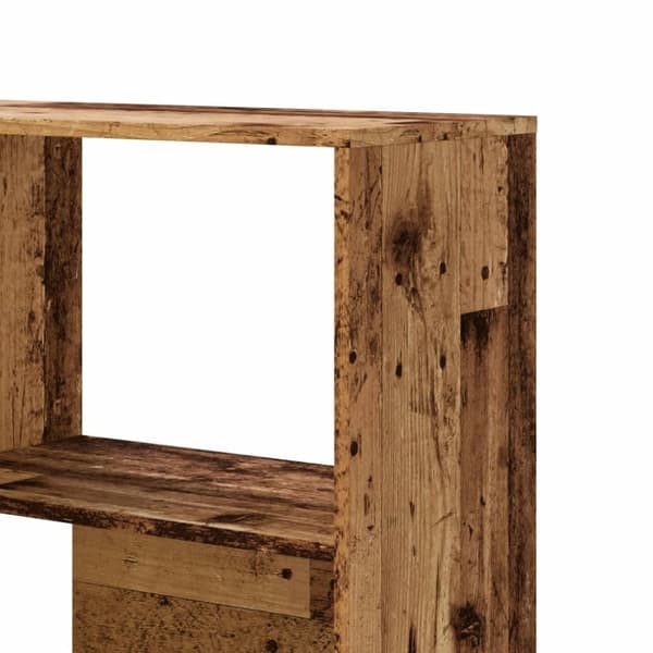 vidaXL bogreol til hjørne 85x85x140 cm 4 hylder konstrueret træ