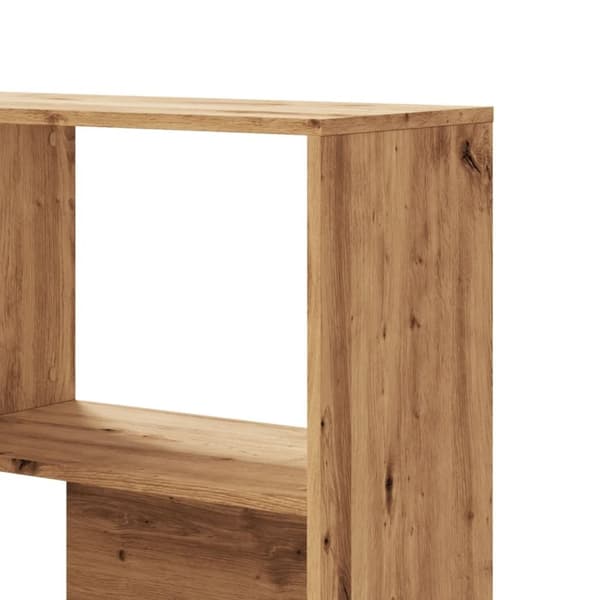 vidaXL Bokhylle hjørne 5 lag artisan eik 85x85x140 cm konstruert tre