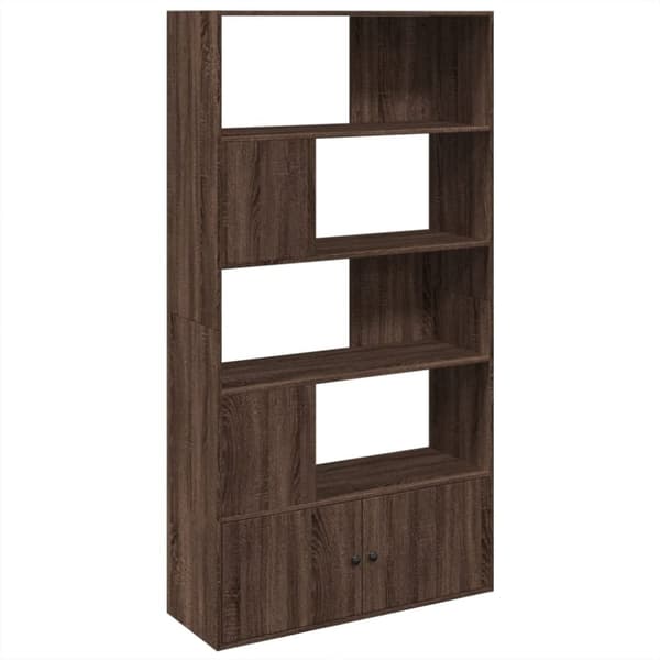 vidaXL Kirjahylly ruskea tammi 100x36x189 cm tekninen puu