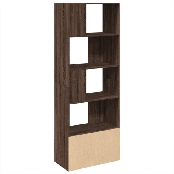 vidaXL bogreol 70x36x189 cm konstrueret træ brun egetræsfarve