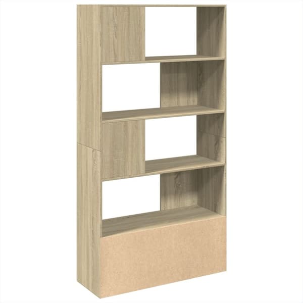 vidaXL Bokhylle sonoma eik 100x36x189 cm konstruert tre
