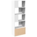 Miniatyrbilde 6 av 11: vidaXL Bokhylle hvit 70x36x189 cm konstruert tre