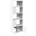 Miniatyrbilde 7 av 11: vidaXL Bokhylle hvit 70x36x189 cm konstruert tre