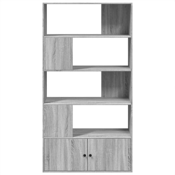 vidaXL bogreol 100x36x189 cm konstrueret træ grå sonoma-eg