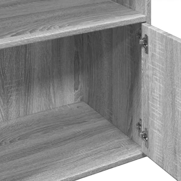 vidaXL bogreol 100x36x189 cm konstrueret træ grå sonoma-eg