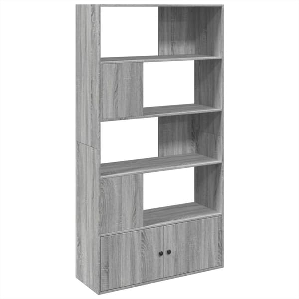 vidaXL bogreol 100x36x189 cm konstrueret træ grå sonoma-eg