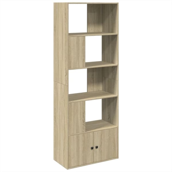 vidaXL Bokhylle sonoma eik 70x36x189 cm konstruert tre