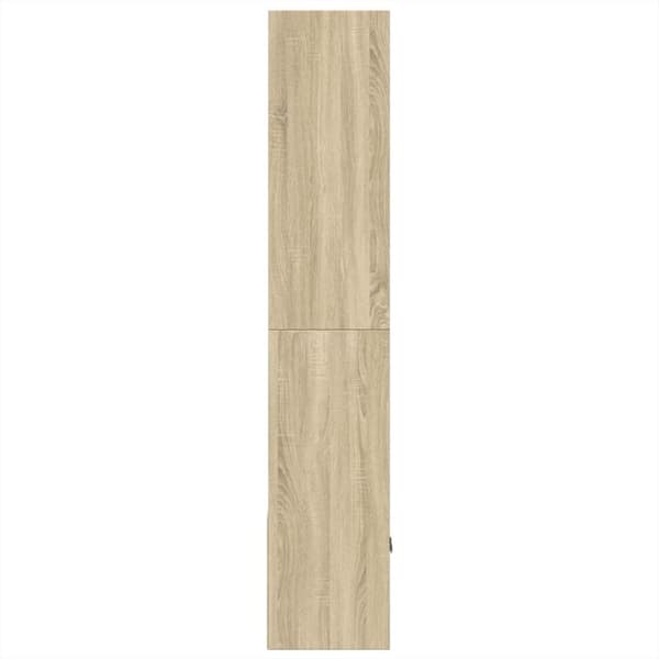 vidaXL Bokhylle sonoma eik 70x36x189 cm konstruert tre