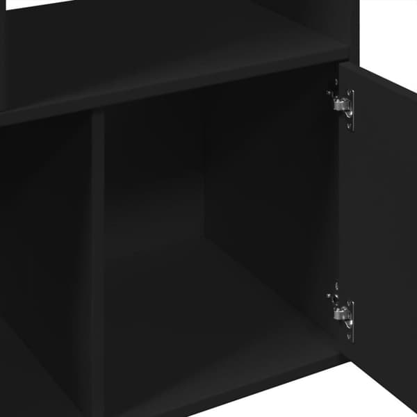 vidaXL Kirjahylly musta 70x36x189 cm tekninen puu