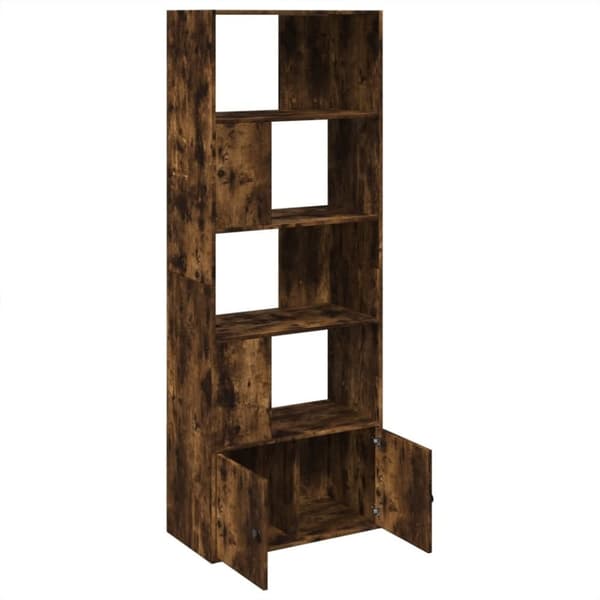 vidaXL bogreol 70x36x189 cm konstrueret træ røget egetræsfarve