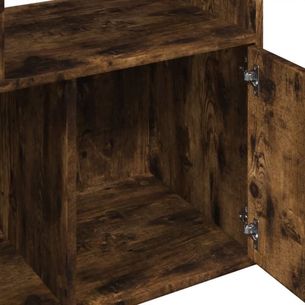 vidaXL bogreol 70x36x189 cm konstrueret træ røget egetræsfarve