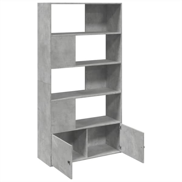 vidaXL bogreol 100x36x189 cm konstrueret træ betongrå