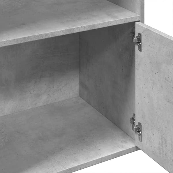 vidaXL bogreol 100x36x189 cm konstrueret træ betongrå