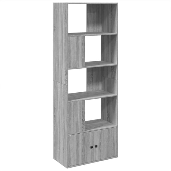vidaXL bogreol 70x36x189 cm konstrueret træ grå sonoma-eg