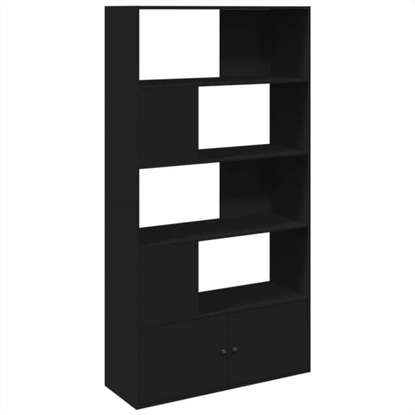vidaXL bogreol 100x36x189 cm konstrueret træ sort