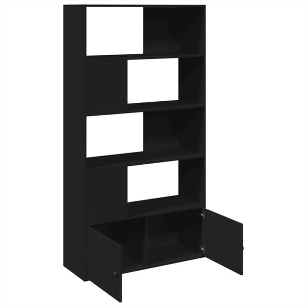 vidaXL bogreol 100x36x189 cm konstrueret træ sort