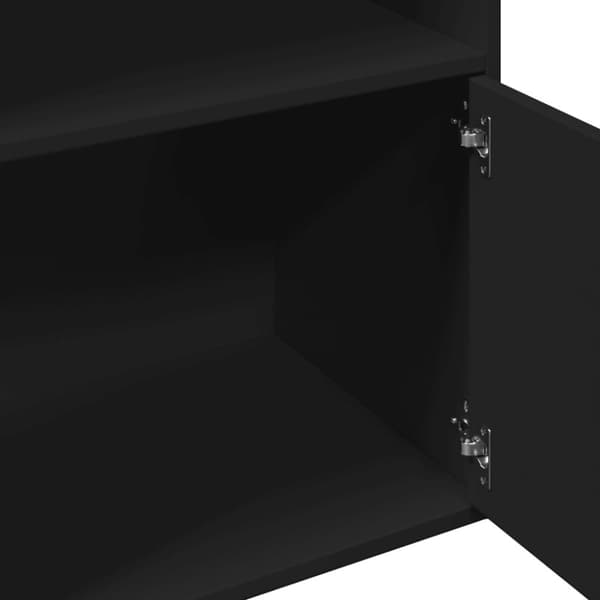 vidaXL bogreol 100x36x189 cm konstrueret træ sort