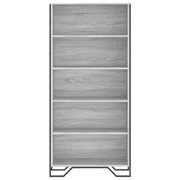 vidaXL bogreol 80x31x169 cm konstrueret træ grå sonoma-eg