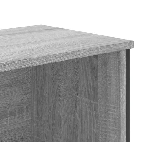 vidaXL bogreol 80x31x169 cm konstrueret træ grå sonoma-eg