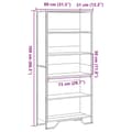 Pikkukuva 10 / 11: vidaXL Kirjahylly musta 80x31x169 cm lastulevy