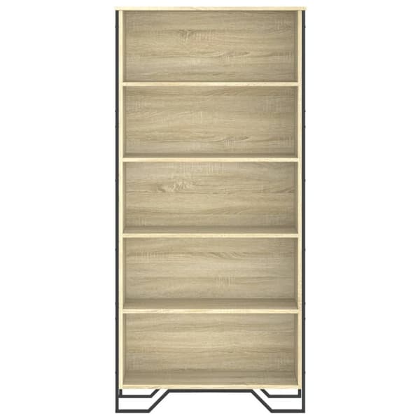 vidaXL Bokhylla sonoma-ek 80x31x169 cm konstruerat trä