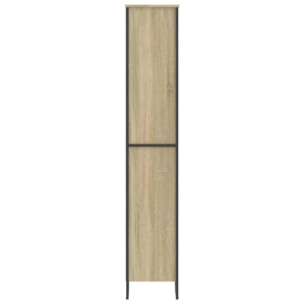 vidaXL bogreol 80x31x169 cm konstrueret træ sonoma-eg
