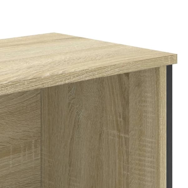 vidaXL bogreol 80x31x169 cm konstrueret træ sonoma-eg