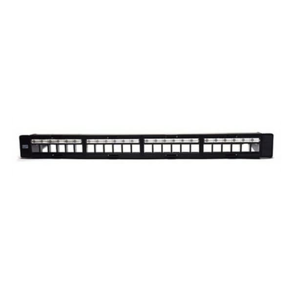 24-port UTP kategori 5e/6/6e Patch Panel WP WPC-PAN-BUP24 Sort