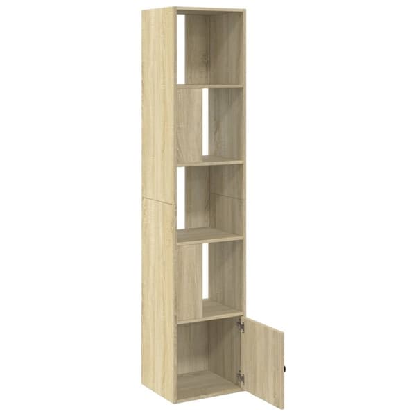 vidaXL Bokhylle sonoma eik 40x36x189 cm konstruert tre