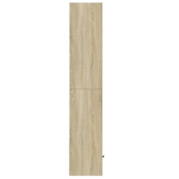vidaXL Kirjahylly Sonoma-tammi 40x36x189 cm tekninen puu