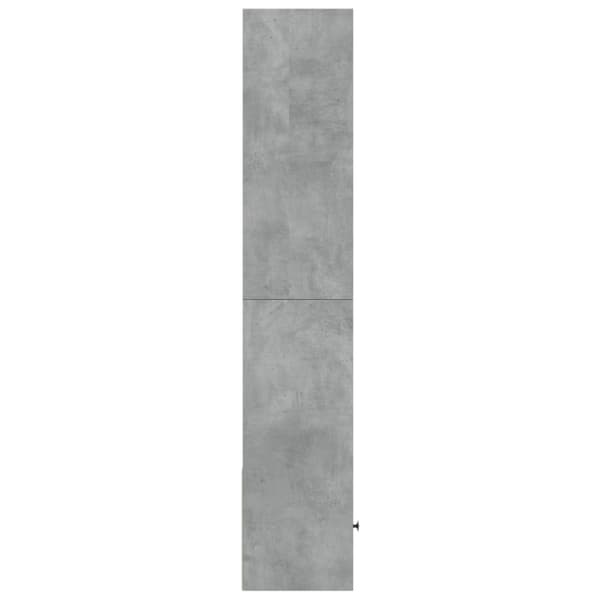vidaXL Bokhylla betonggrå 40x36x189 cm konstruerat trä