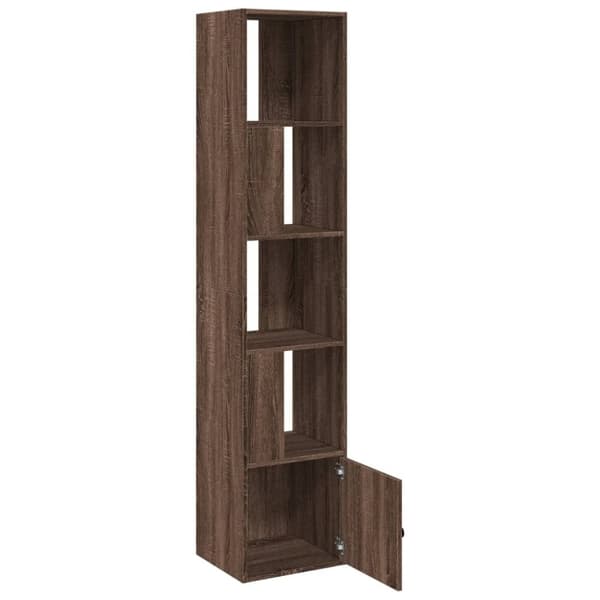 vidaXL Kirjahylly ruskea tammi 40x36x189 cm tekninen puu