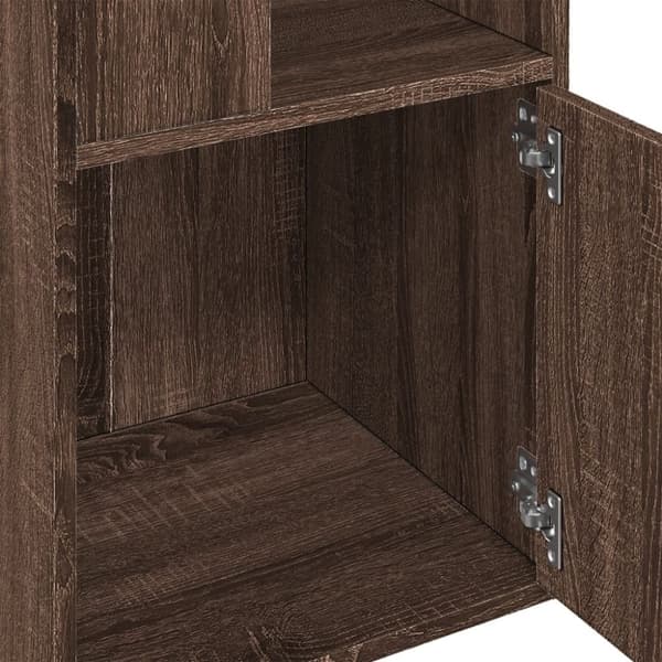 vidaXL Kirjahylly ruskea tammi 40x36x189 cm tekninen puu