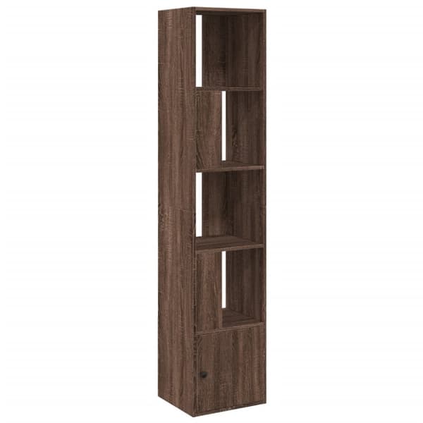 vidaXL Kirjahylly ruskea tammi 40x36x189 cm tekninen puu