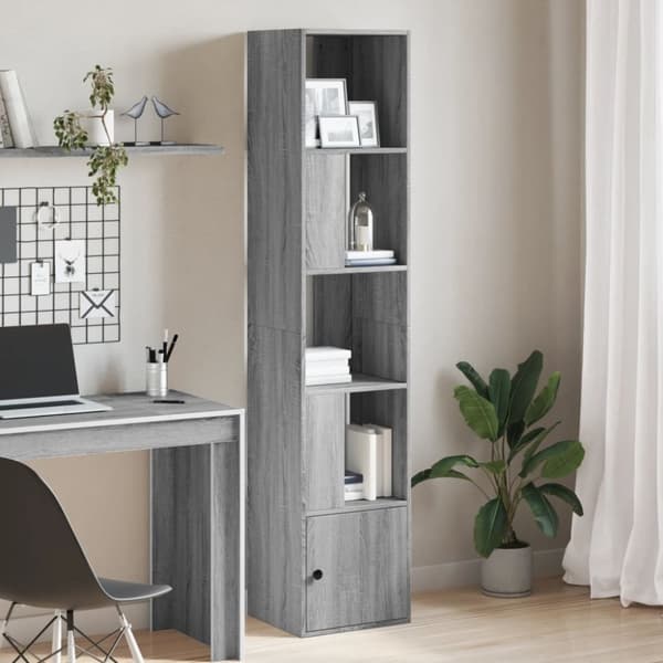 vidaXL bogreol 40x36x189 cm konstrueret træ grå sonoma-eg