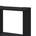 Miniatyrbillede 8 af 11: vidaXL bogreol til hjørne 50x50x102 cm 3 hylder konstrueret træ sort