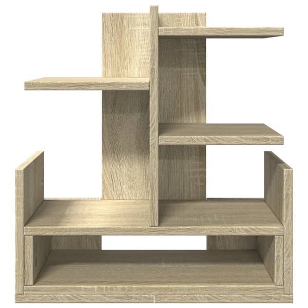vidaXL Hylle til skrivebord sonoma eik 49x20x52,5 cm konstruert tre