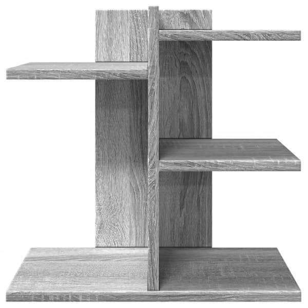 vidaXL Hylle til skrivebord grå sonoma 42x21,5x42 cm konstruert tre