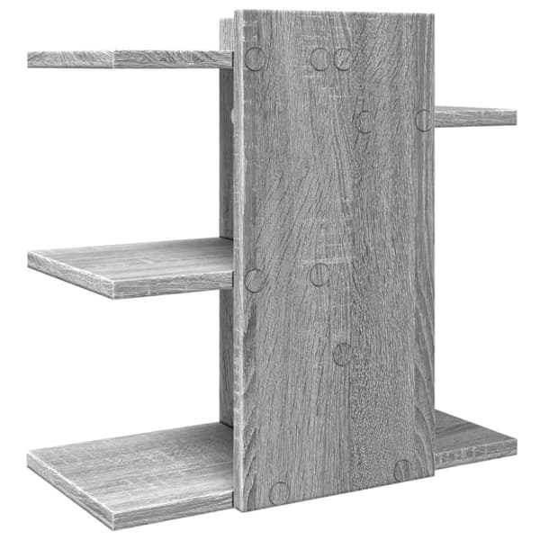 vidaXL Hylle til skrivebord grå sonoma 42x21,5x42 cm konstruert tre