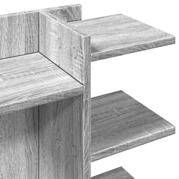 vidaXL Hylle til skrivebord grå sonoma 42x21,5x42 cm konstruert tre