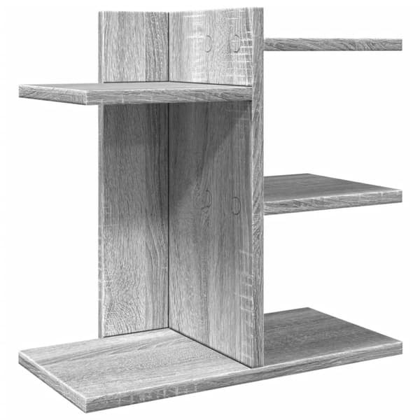 vidaXL Hylle til skrivebord grå sonoma 42x21,5x42 cm konstruert tre